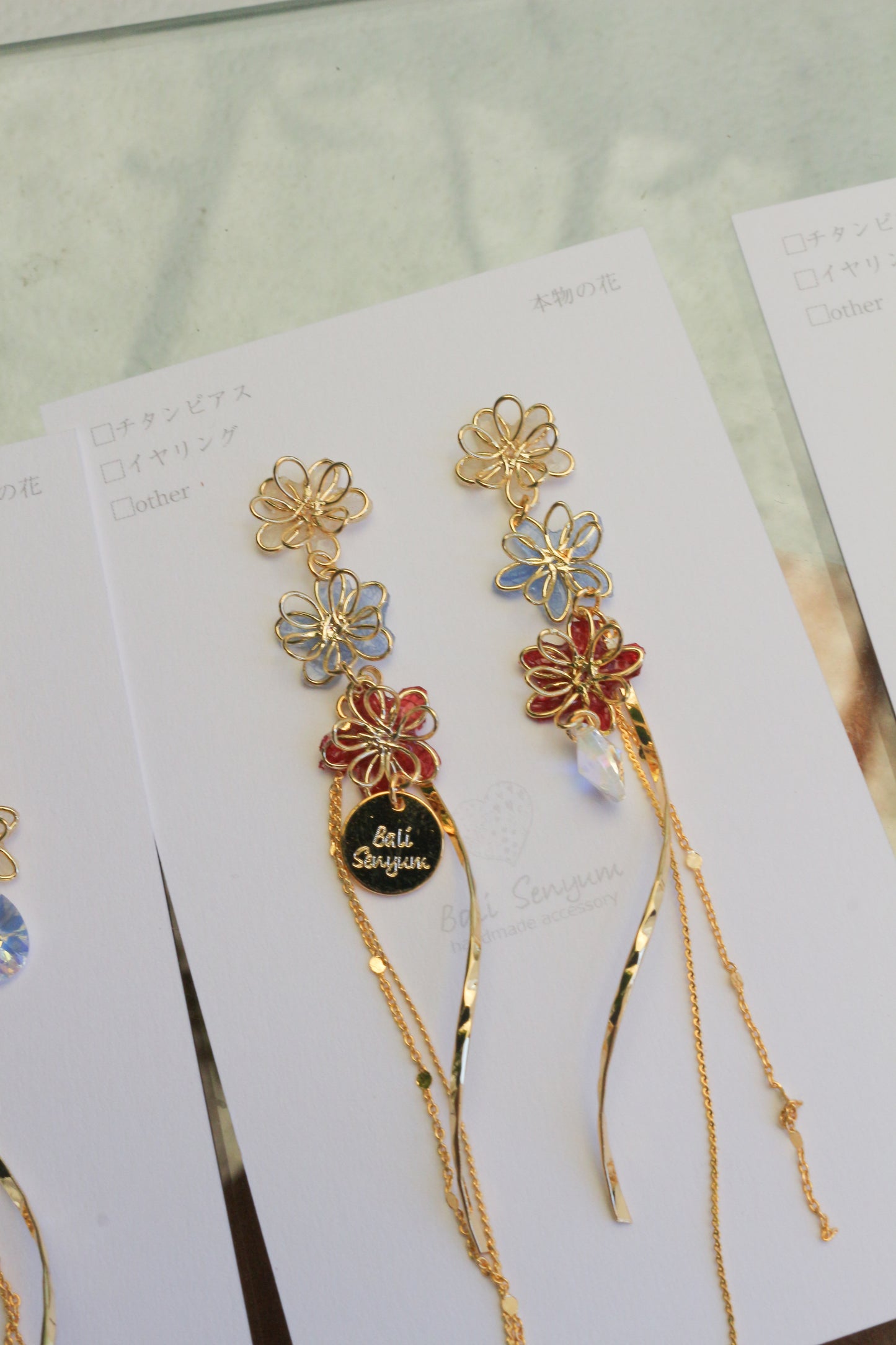 Oshikatsu Hydrangea Earrings No.3 ピアスorイヤリング