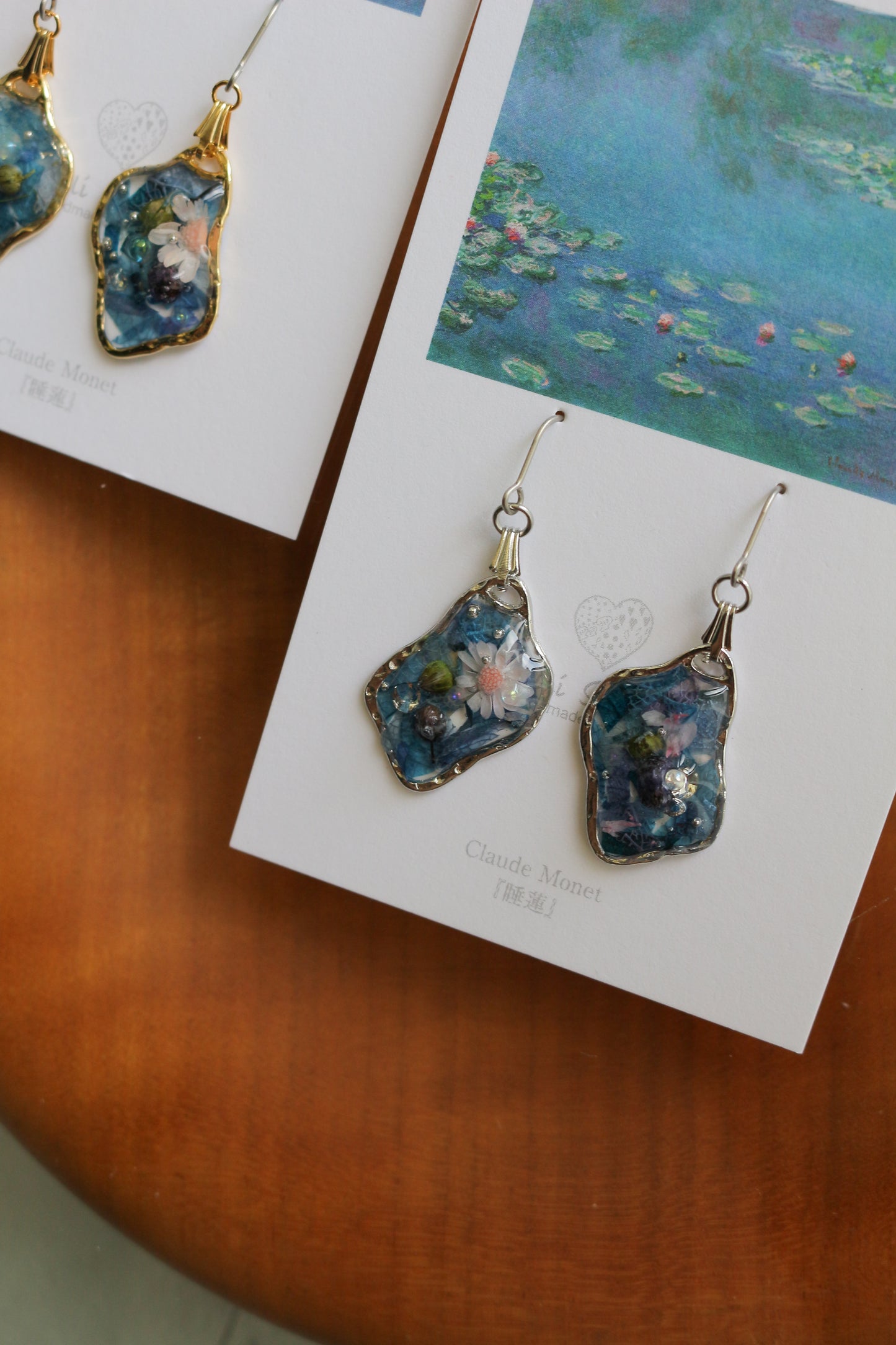 Claude Monet Water Lilies Inspired Dangling -睡蓮