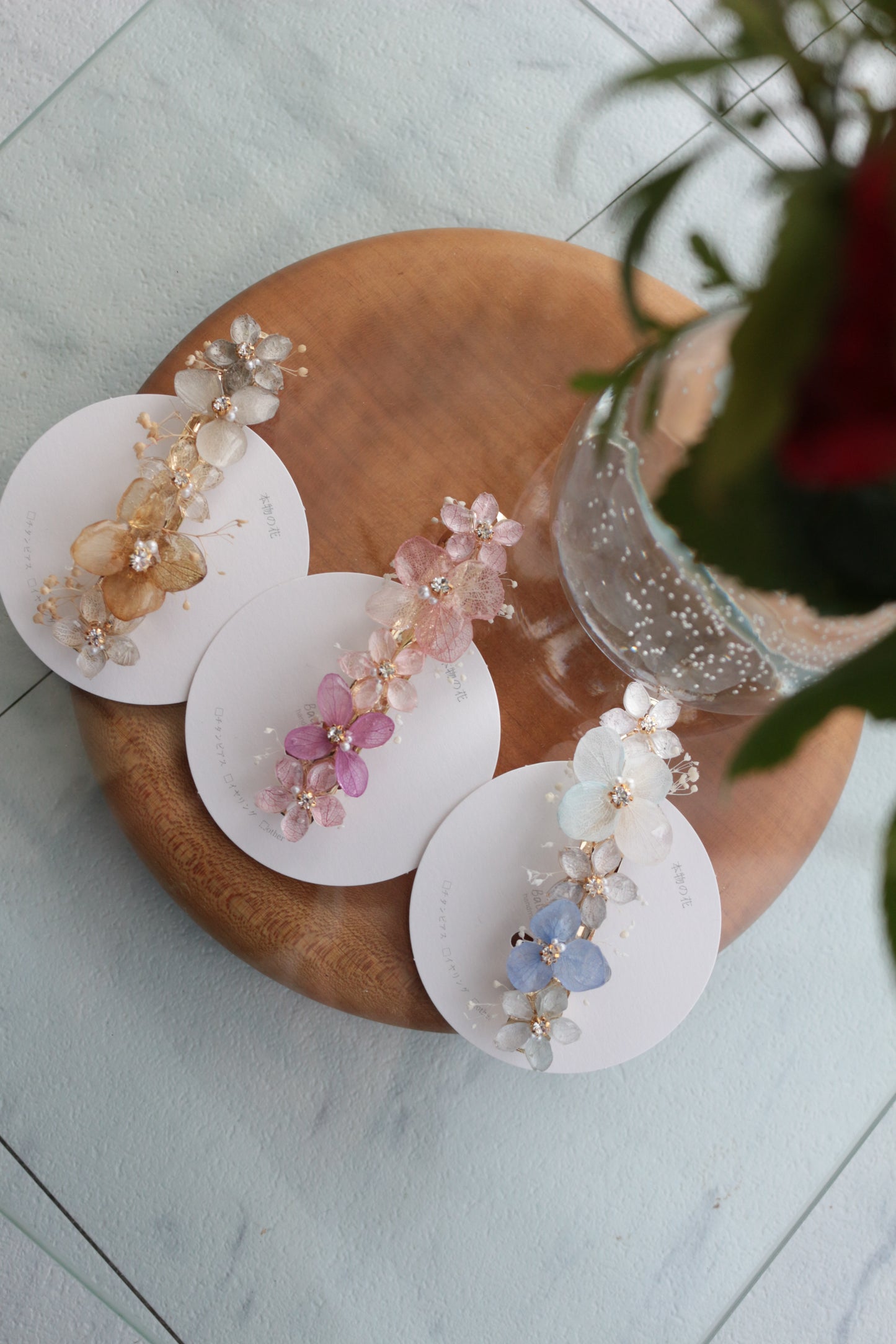 Hydrangea Hair Barrette No.44