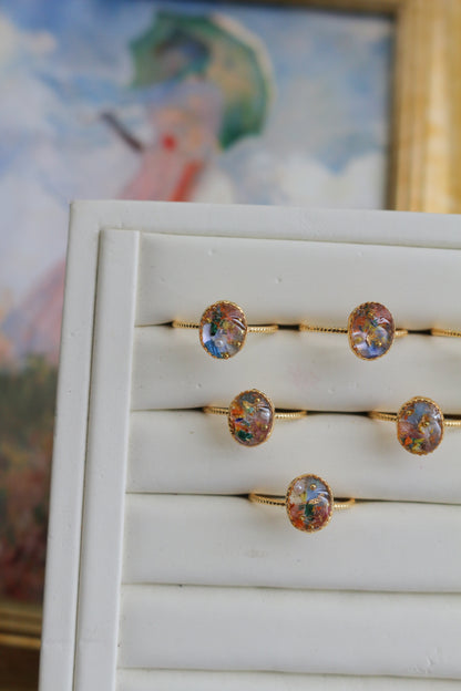 Monet Woman with a Parasol Inspired Ring No.1 -散歩　日傘をさす女性