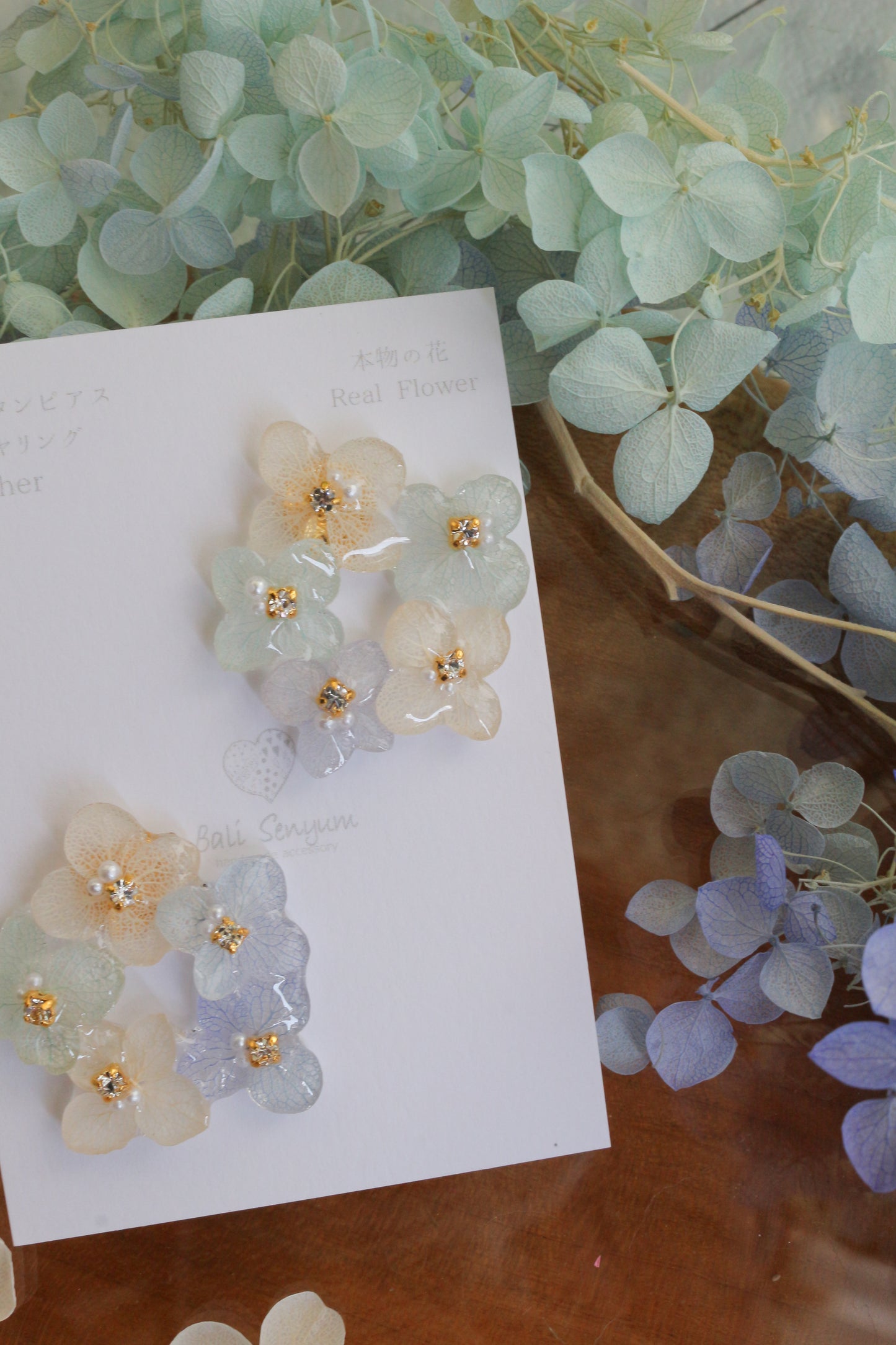 En Flower Earring 円と縁- Titanium Pierce(チタンピアス ）No.1