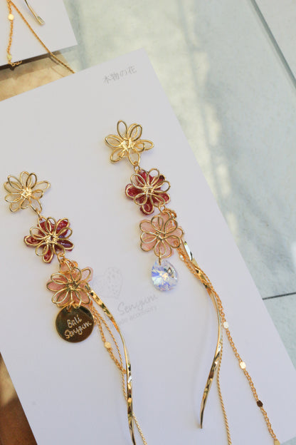 Oshikatsu Hydrangea Earrings No.3 ピアスorイヤリング
