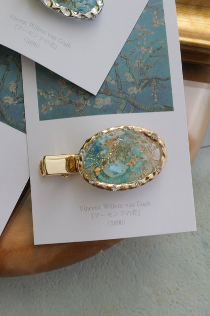 Gogh's Inspired Hair Clip - アーモンドの花