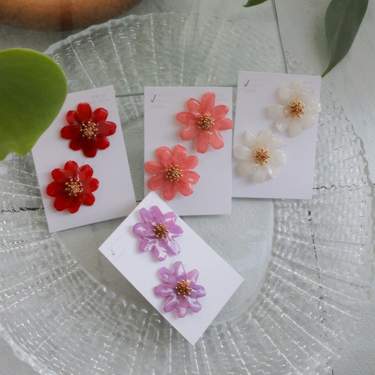 Cosmos Earrings 2026  Clip-on イヤリング　No.2