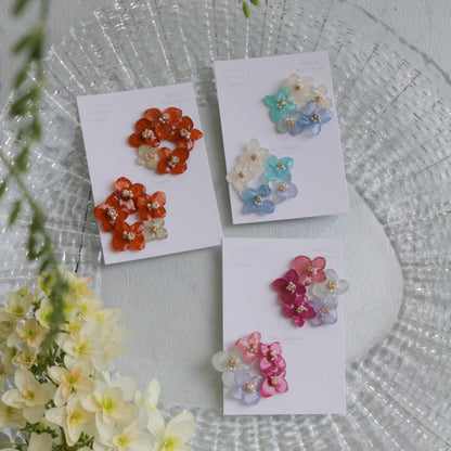 En Flower Earring 円と縁- ピアス or イヤリング　No.2