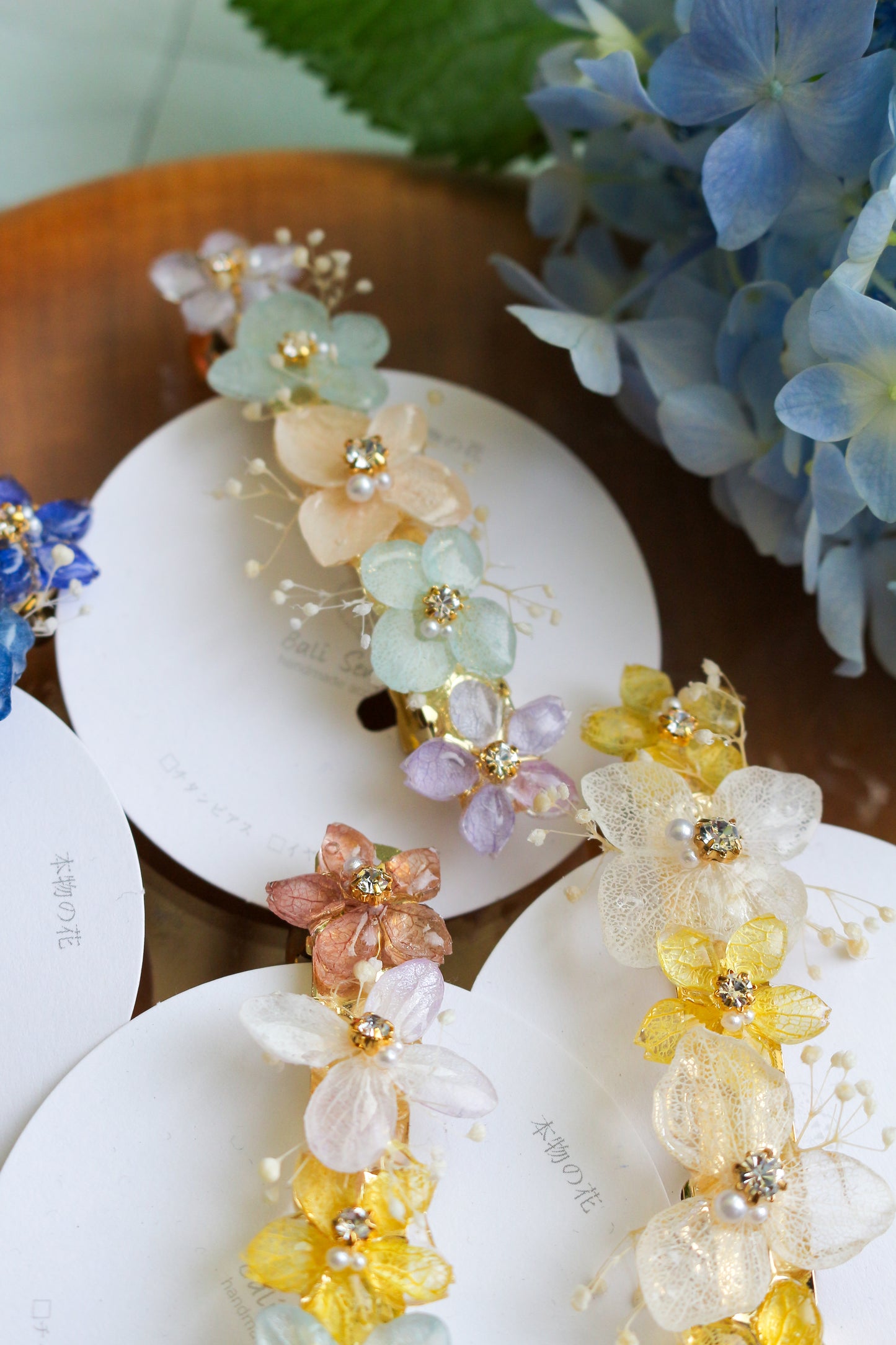 Hydrangea Hair Barrette No.30