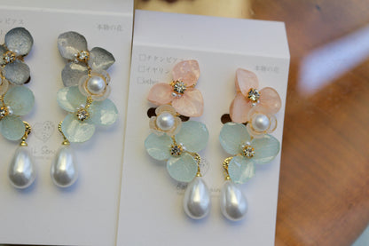 Hydrangea Path Earrings No.1 イヤリング　Clip-on