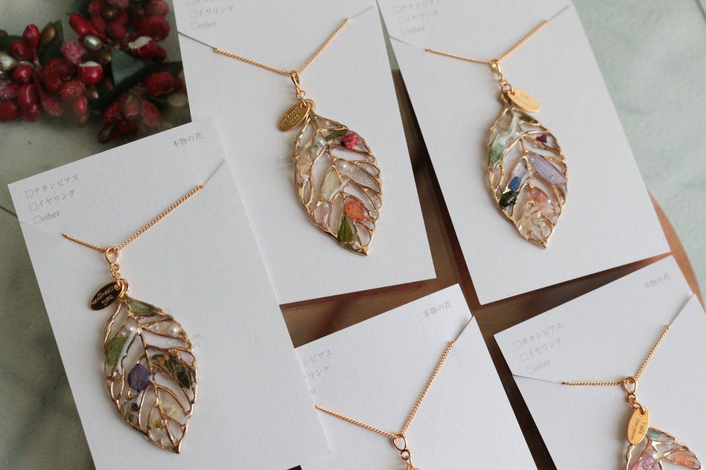 Leaf Necklace 60cm  No.14