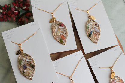 Leaf Necklace 60cm  No.14