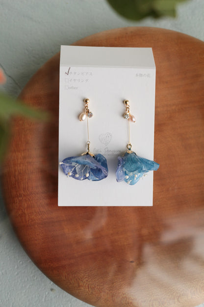 Flower Skirt Earrings - No.3 ピアスorイヤリング