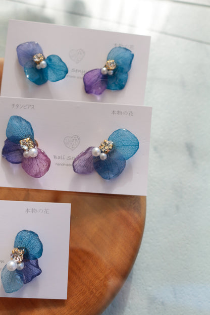 Hydrangea Wing No.141- Titanium Pierce(ピアス）