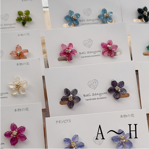 Sakura Earrings IROIRO Flower A〜H colors