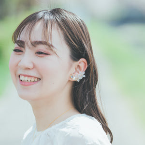 Someiyoshino Double Sakura Earring and Ear Cuff