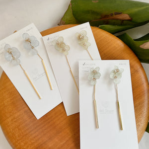 Double Hydrangeas Titanium pierce - Time Limited item