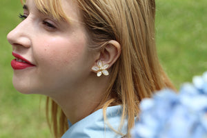 Medium Two Layer Sakura Earrings