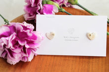 Heart-Shaped Moth Orchid Earrings - 胡蝶蘭