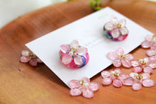 Someiyoshino Sakura Earrings with Colorful Shells #S032