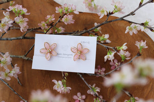 Medium Two Layer Sakura Earrings