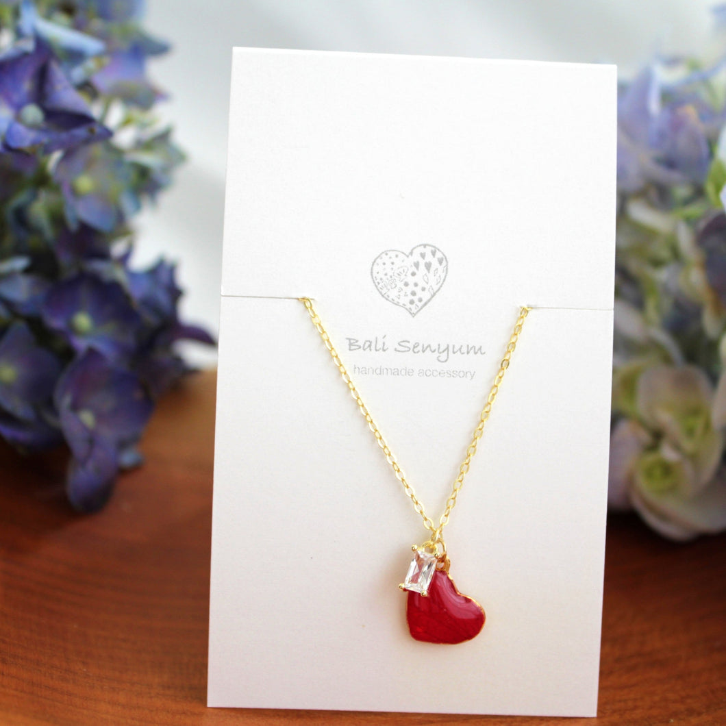 Heart and Gem Necklace