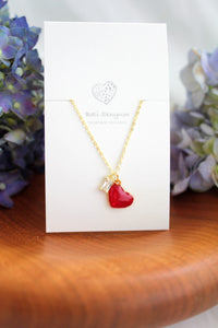 Heart and Gem Necklace
