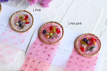 USA Flower Field Ribbon Earrings