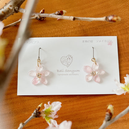 Dangling Someyoshino Sakura Earrings- Small #S020