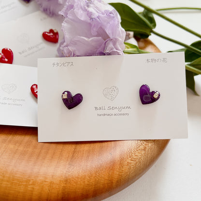 Heart-Shaped Rose Earring